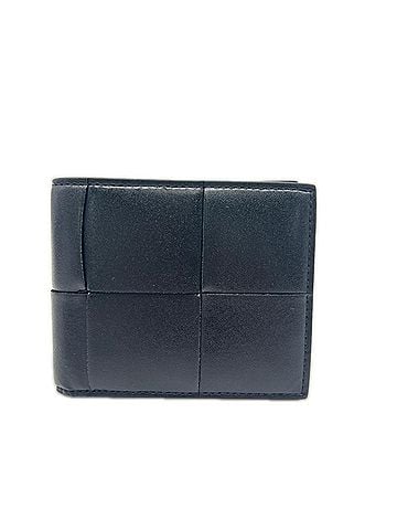 Bottega Veneta BOTTEGA VENETA Cassette 649605 Bi-fold Wallet, Black Calf Leather, Men's (view 1)