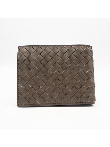 Bottega Veneta BOTTEGA VENETA Intrecciato Leather Compact Wallet 113993 Bi-fold Brown Calf Men's (view 2)