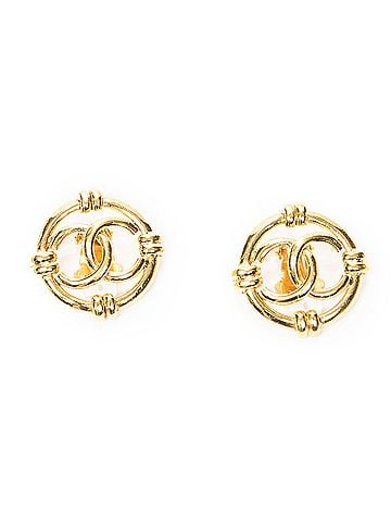 Chanel CC Round Clip On Earrings (view 1)