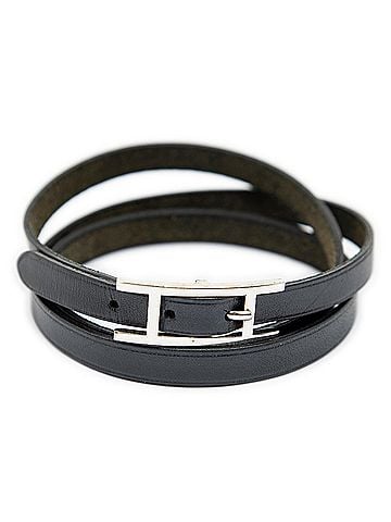 Hermes Leather Goods Behapi Triple Tour Bracelet (view 1)