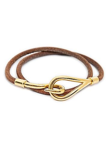 Hermes Leather Goods Jumbo Hook Double Tour Bracelet (view 1)