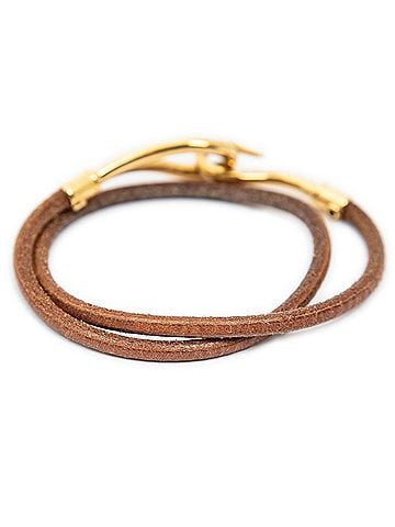 Hermes Leather Goods Jumbo Hook Double Tour Bracelet (view 2)
