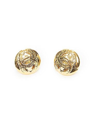 Chanel CC Round Clip On Earrings (view 1)