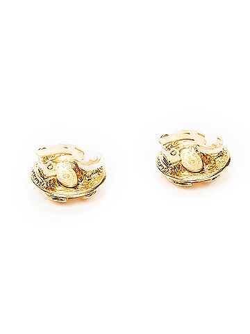 Chanel CC Round Clip On Earrings (view 2)