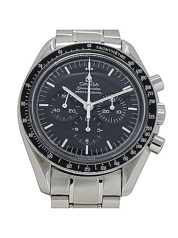 Omega Omega Speedmaster ST145.0022 Men's Watch, Brand: Professional, Hand-wound, Stainless Steel (SS), Silver &amp; Black. (view 2)