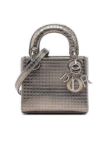 Dior Mini Metallic Patent Microcannage Lady Dior (view 1)