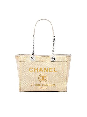 Chanel Small Raffia Deauville Tote (view 1)