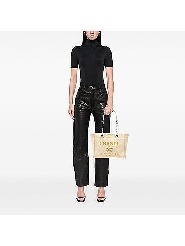 Chanel Small Raffia Deauville Tote (view 2)