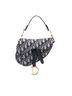 Dior 100% Canvas Blue Mini Oblique Canvas Saddle Bag One size - photo 1