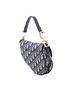 Dior 100% Canvas Blue Mini Oblique Canvas Saddle Bag One size - photo 3