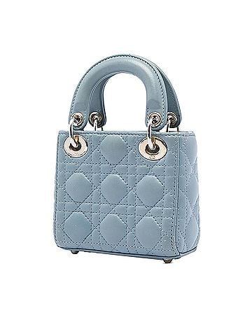 Dior Micro Lambskin Cannage Lady Dior (view 2)