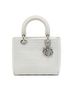 Dior 100% Canvas White Medium Embroidered Canvas Cannage Lady D Lite One size - photo 1