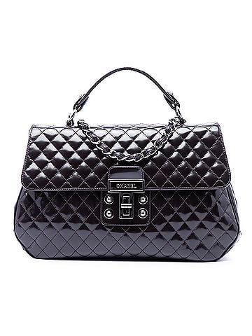 Chanel Quilted Glazed Calfskin Mademoiselle Lock Kelly Flap (view 1)