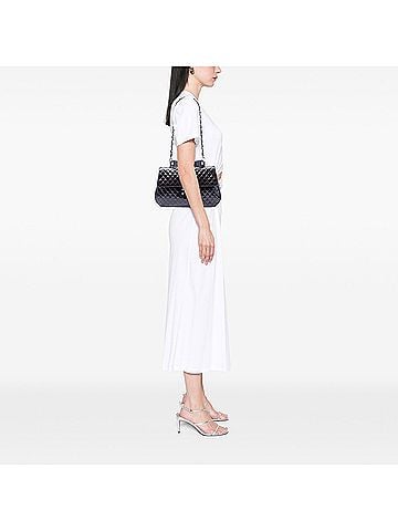 Chanel Quilted Glazed Calfskin Mademoiselle Lock Kelly Flap (view 2)