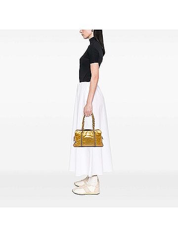 Chanel Medium Crinkled Patent Luxe Ligne Tote (view 2)
