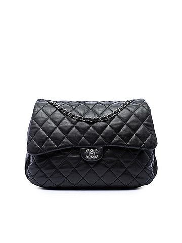 Chanel Maxi Quilted Lambskin 3 Accordion Flap (view 1)