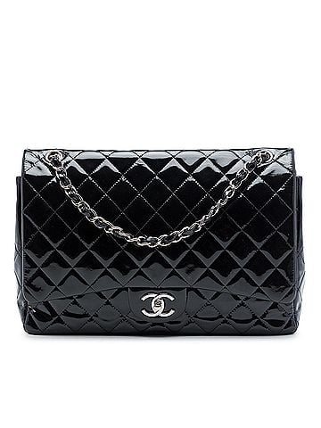 Chanel Maxi Classic Patent Double Flap (view 1)