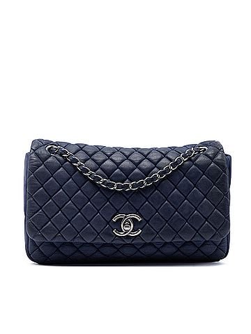 Chanel Large Quilted Iridescent Calfskin New Bubble Flap (view 1)