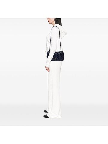 Chanel Large Quilted Iridescent Calfskin New Bubble Flap (view 2)