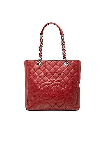 Chanel Caviar Vertical Grand Shopping Tote (view 1)