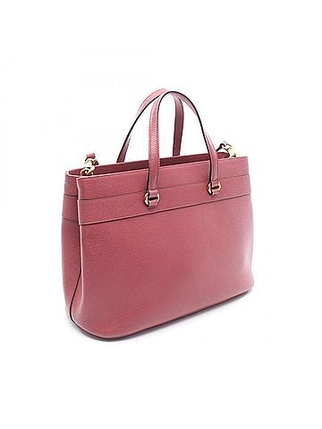 Gucci Gucci Horsebit 2-Way Tote Bag/Handbag, Leather, Women's, Pink, 319795 (view 2)