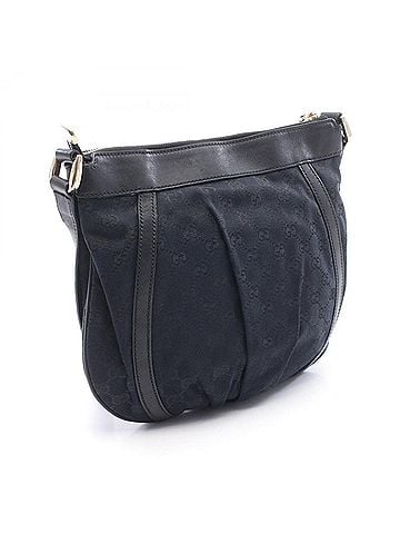 Gucci Gucci Abbey GG Canvas Shoulder Bag/Handbag, and Leather, Women's, Black (203257) (view 2)