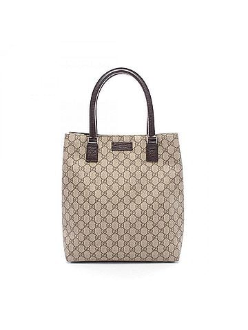 Gucci Gucci GG Plus Tote Bag Handbag, Coated Canvas Leather, Women's, Beige/Brown, 131220 (view 1)