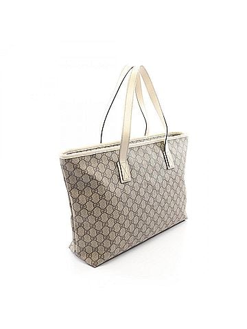 Gucci Gucci GG Supreme Tote Bag Handbag, Coated Canvas Leather, Women's, Beige/White, Item Number 211137 (view 2)