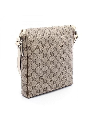Gucci Gucci GG Supreme Shoulder Bag/Handbag, Coated Canvas and Leather, Women's, Beige, Brown, Ivory, Item Number 223666 (view 2)