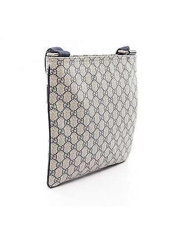 Gucci Gucci GG Supreme Shoulder Bag/Handbag, Coated Canvas and Leather, Women's, Ivory/Navy, Item Number 295257 (view 2)