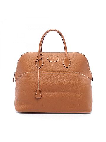 Hermès Hermes Bolide 45 Handbag, Taurillon Clemence Leather, Women's, Gold Tone (view 1)