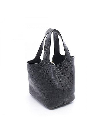 Hermès Hermes Picotin Lock PM Handbag, Taurillon Clemence Leather, Women's, Black (view 2)