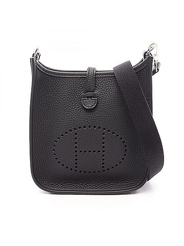 Hermès Hermes Evelyne Amazon TPM Shoulder Bag/Handbag, Leather (Taurillon Clemence), Women's, Black (view 1)