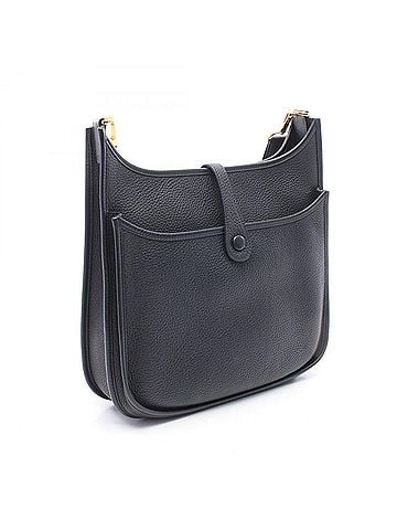 Hermès Hermes Evelyne 3 Trois PM Shoulder Bag Handbag Leather Taurillon Clemence Women's Black 056277CC (view 2)