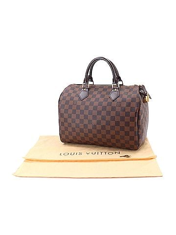Louis Vuitton Louis Vuitton Speedy 30 Damier Handbag, Ebene Brown, N41531, Gold Hardware (view 2)