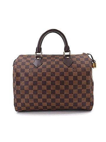 Louis Vuitton Louis Vuitton Speedy 30 Damier Handbag, Ebene Brown, N41364, Gold Hardware (view 1)