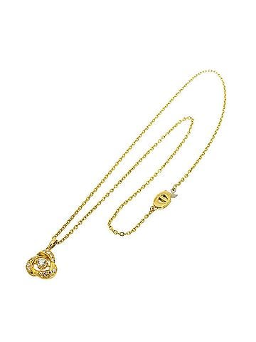 Christian Dior Christian Dior Diamond Necklace, 36.5cm, 18K YG Yellow Gold 750. (view 2)