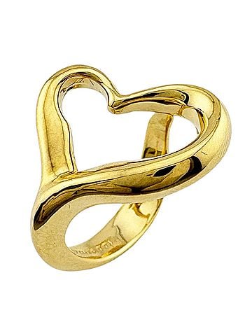 Tiffany & Co. Tiffany &amp; Co. Open Heart Ring, 18K Yellow Gold, Women's Ring. (view 1)