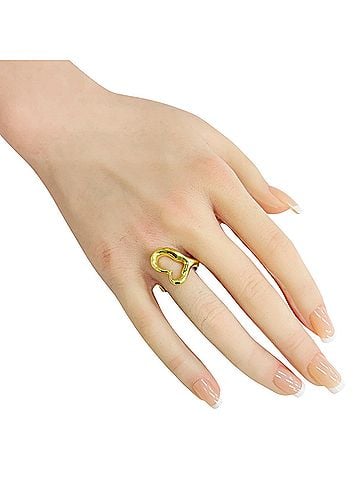 Tiffany & Co. Tiffany &amp; Co. Open Heart Ring, 18K Yellow Gold, Women's Ring. (view 2)