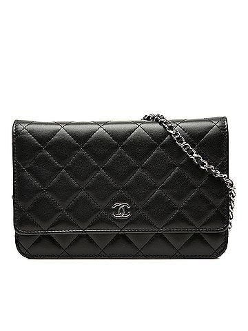 Chanel CC Quilted Lambskin Wallet On Chain (view 1)
