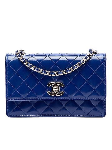 Chanel CC Quilted Patent Single Flap (view 1)
