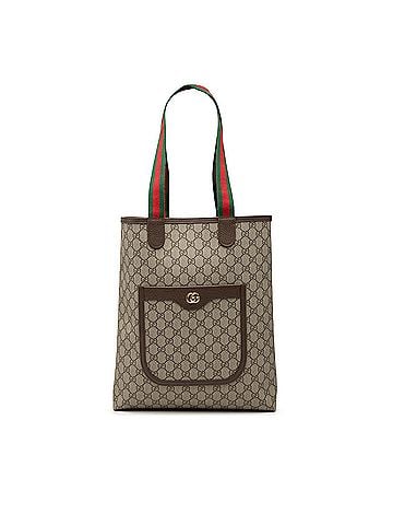 Gucci GG Supreme Web Ophidia Tote (view 1)