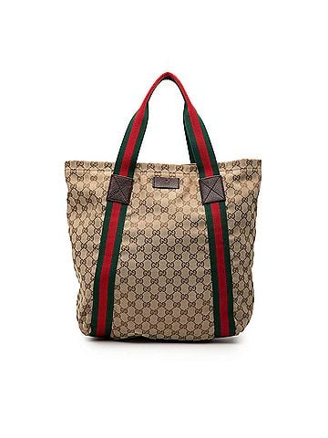 Gucci GG Canvas Web Tote (view 1)