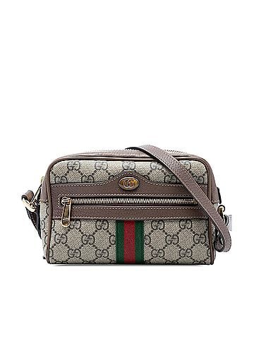 Gucci Mini GG Supreme Web Ophidia Crossbody (view 1)