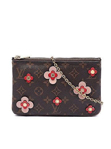 Louis Vuitton Monogram Blooming Flowers Double Zip Pochette (view 1)