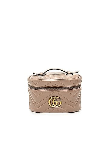 Gucci Mini GG Marmont Round Leather Vanity Bag (view 1)