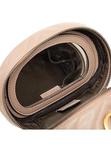 Gucci Mini GG Marmont Round Leather Vanity Bag (view 2)