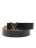Louis Vuitton 100% Leather Black Leather Initiales Belt One size - photo 1