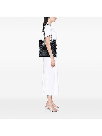 Chanel CC Quilted Patent North South Tote (view 2)