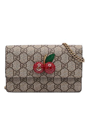 Gucci Mini GG Supreme Cherry Crossbody (view 1)